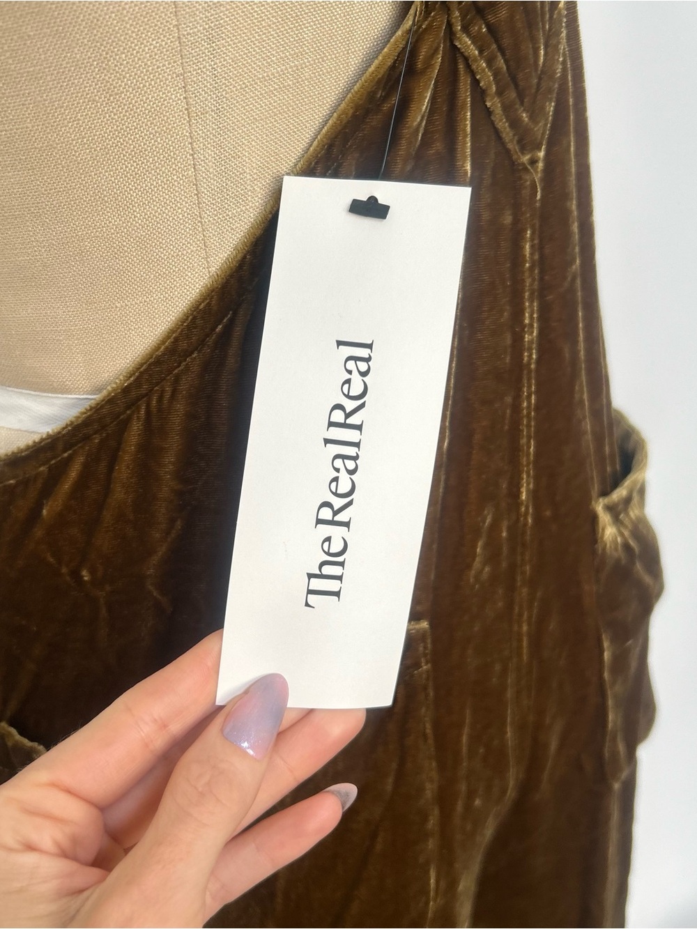 Faherty Green Velvet Overalls Jumpsuit - Picture 6 of 9